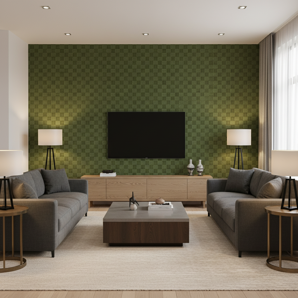 Levens Velvet - Leaf Green view 3