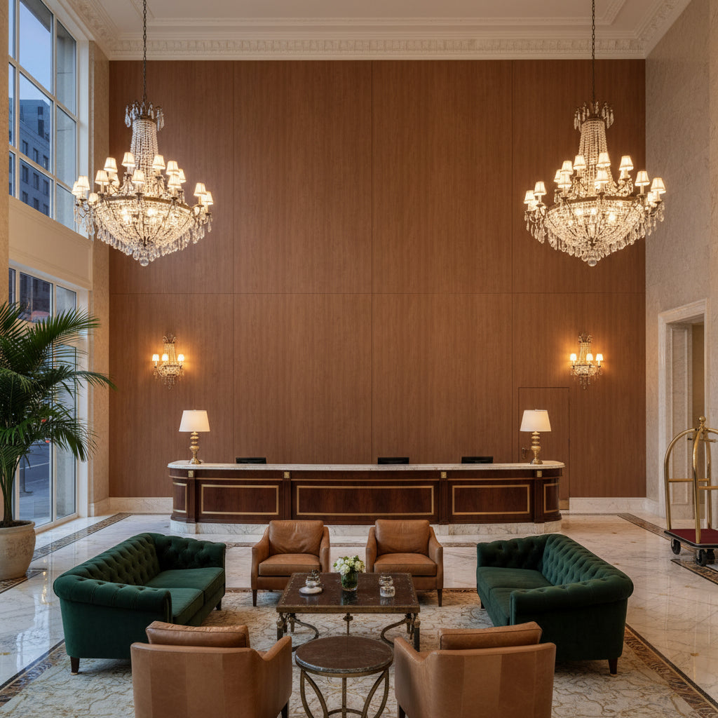 Biscay Bay Bourbon Wood Grain | Hollywood Wallcoverings (main)