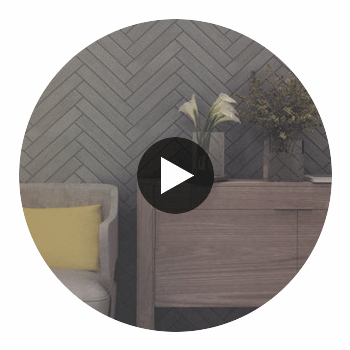Palazzo Lane - Wood & Metal Chevron | Hollywood Wallcoverings view 2
