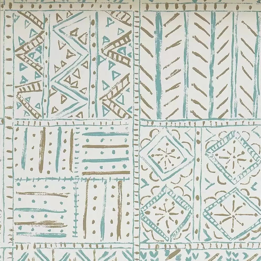Cloisters 02 - Blue Wallcovering (main)
