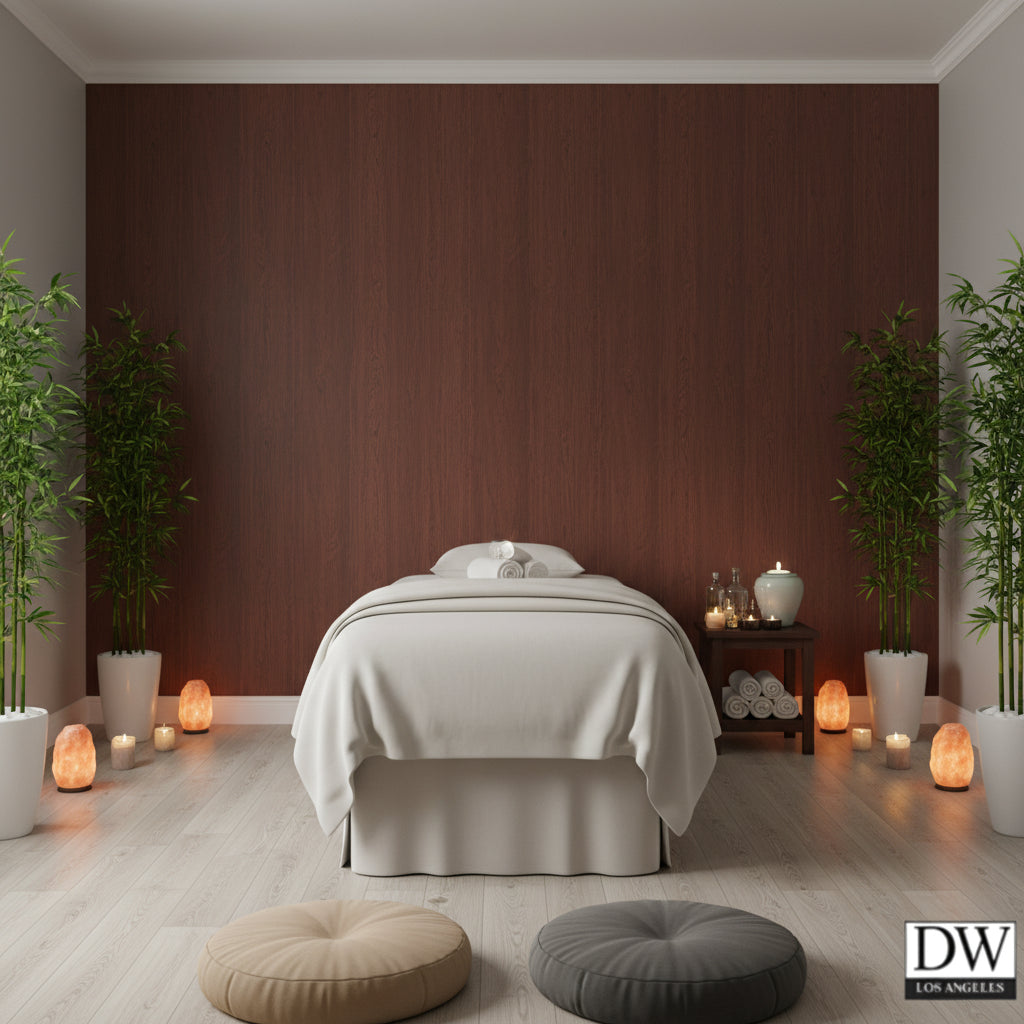 Biscay Bay Thin Mahogany Wood Grain | Hollywood Wallcoverings view 4