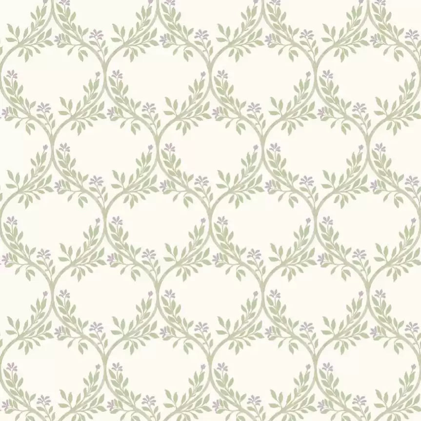 Arber Lattice Trellis 02 - Green Wallcovering (main)