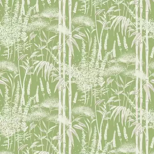 Poiteau Bamboo Ferns 03 - Green Wallcovering (main)