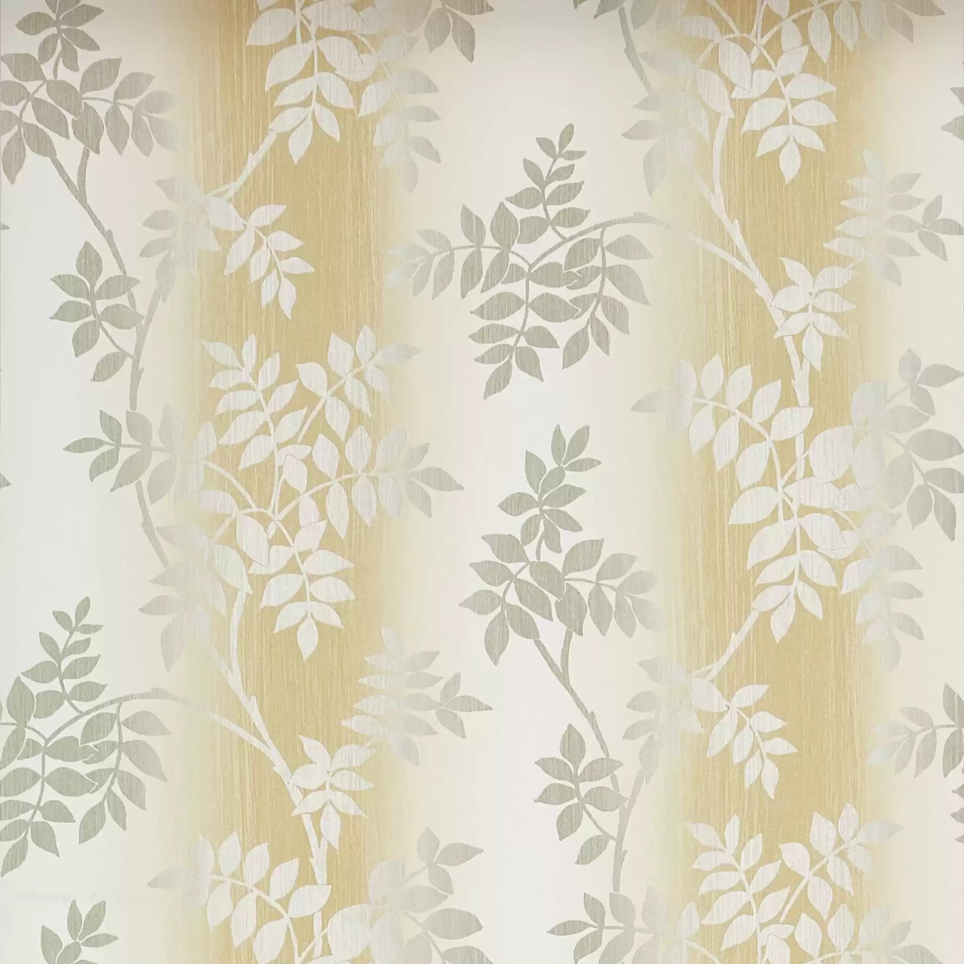 Posingford Leaves 02 - Ecru Wallcovering (main)
