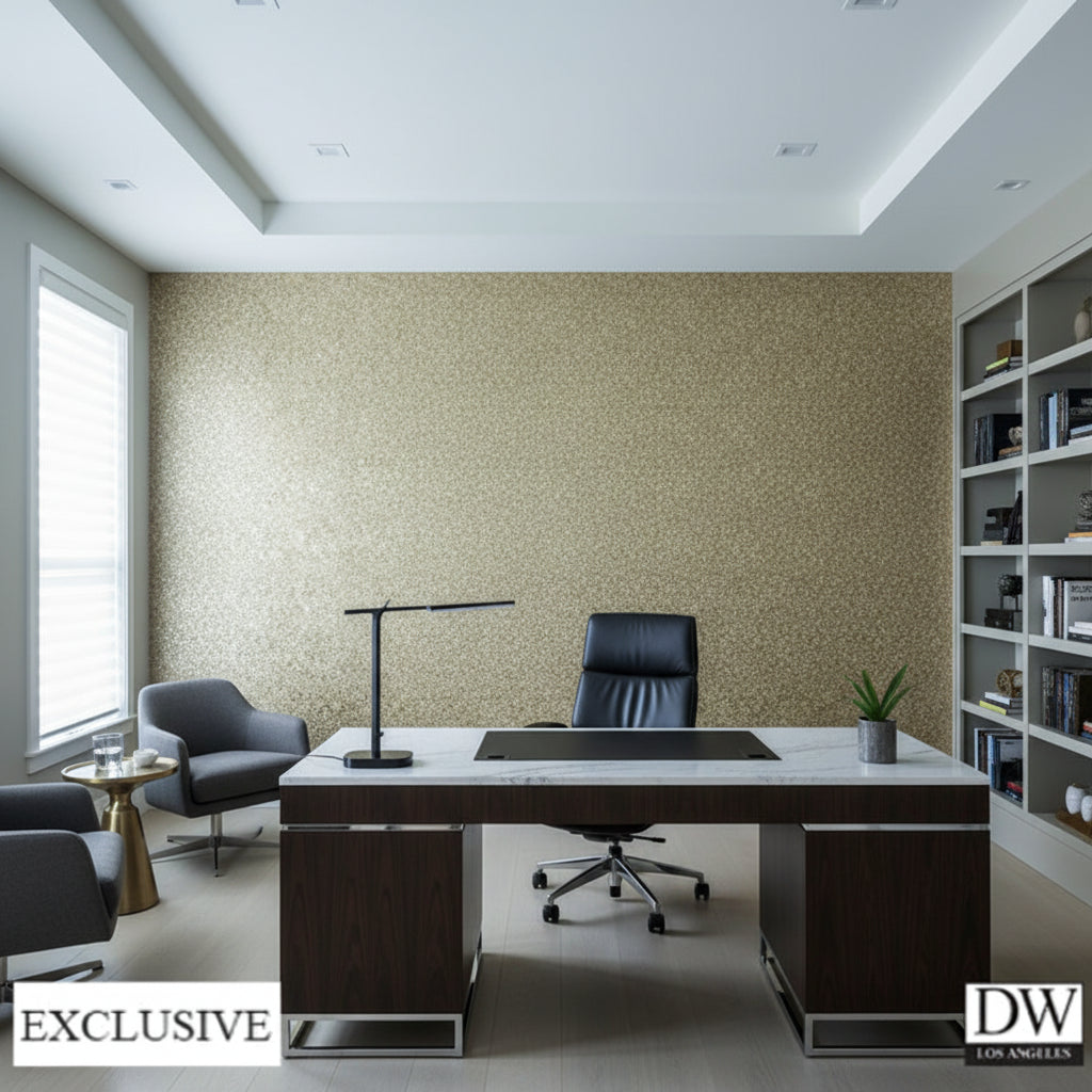 Moroccan Gold Mica | Hollywood Wallcoverings view 4