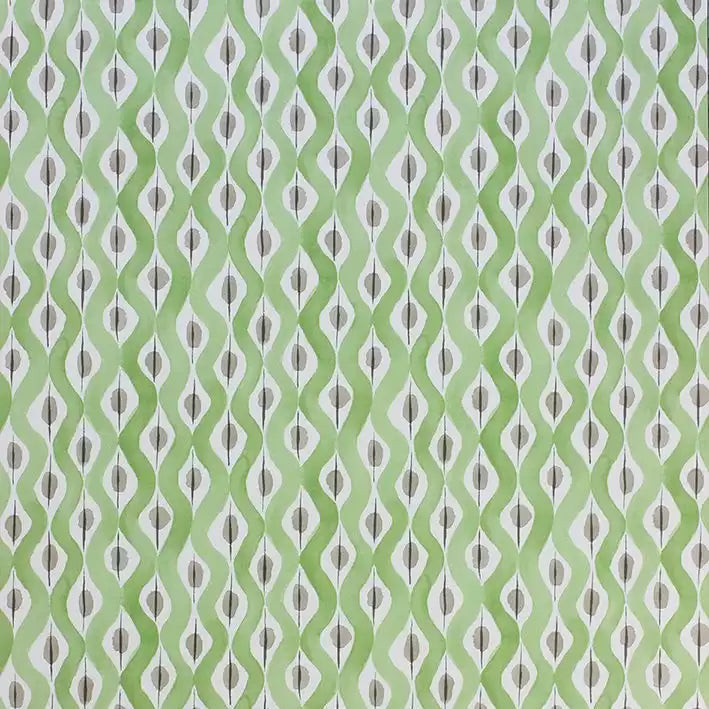 Beau Rivage 05 - Chartreuse Green Wallcovering (main)