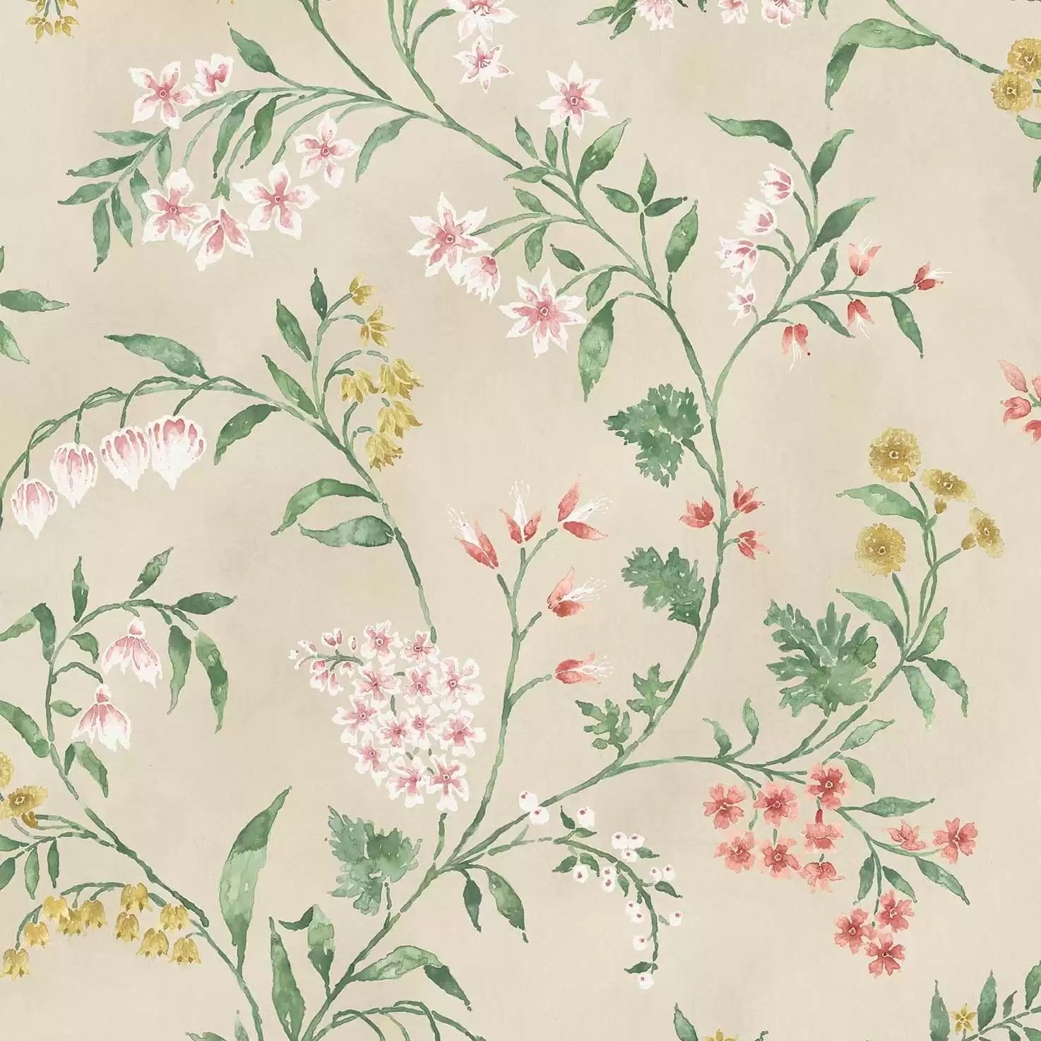 Almora 03 - Green Wallcovering (main)