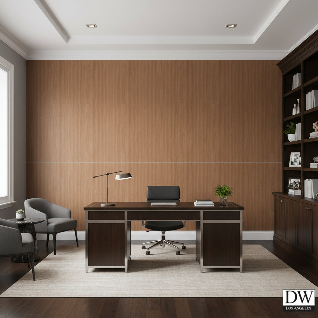 Biscay Bay Bourbon Wood Grain | Hollywood Wallcoverings view 3