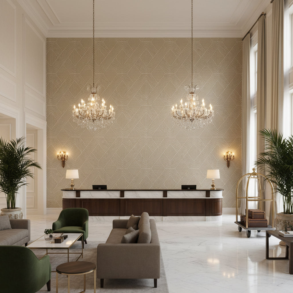 Maidstone - Sage Type II Vinyl | Hollywood Wallcoverings view 4