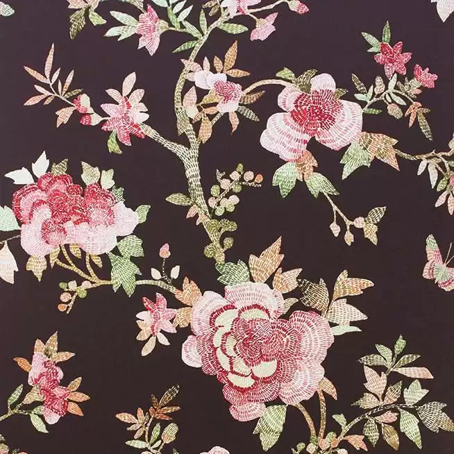 Perdana 01 - Aubergine Wallcovering (main)