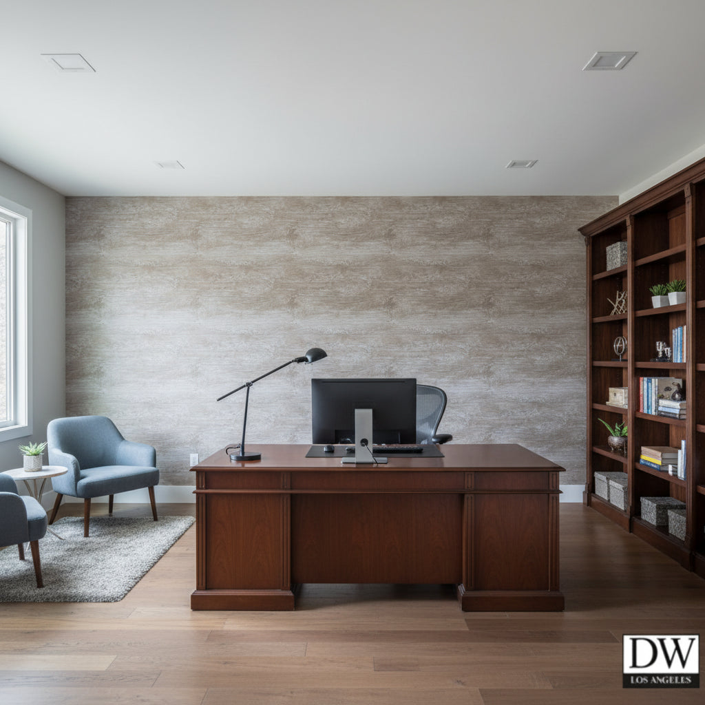 Bosa Marina Rustic Aged Wood Grain | Hollywood Wallcoverings view 4