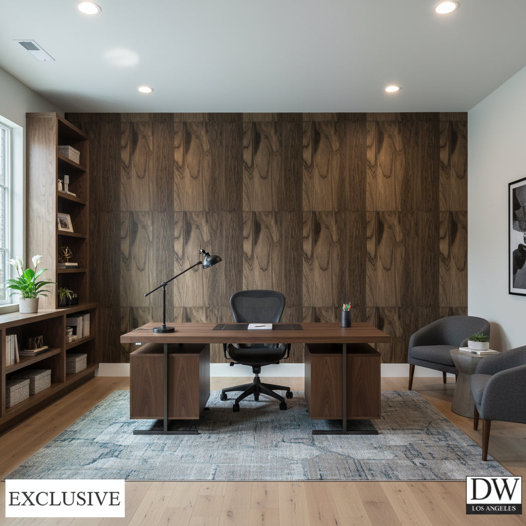Biscay Bay Coffee Wood Grain | Hollywood Wallcoverings (main)