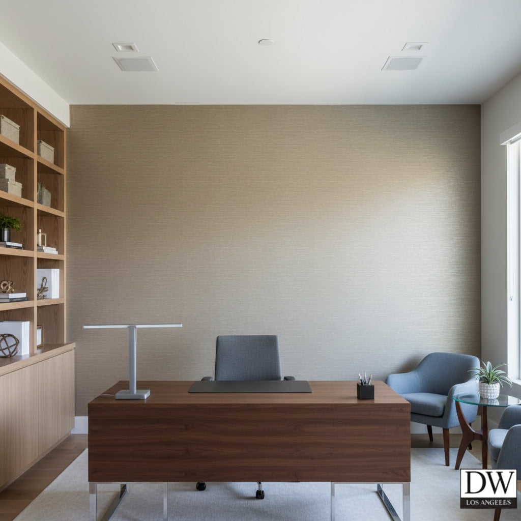 Moroccan Bronze Horizontal Tight Emboss | Hollywood Wallcoverings view 4