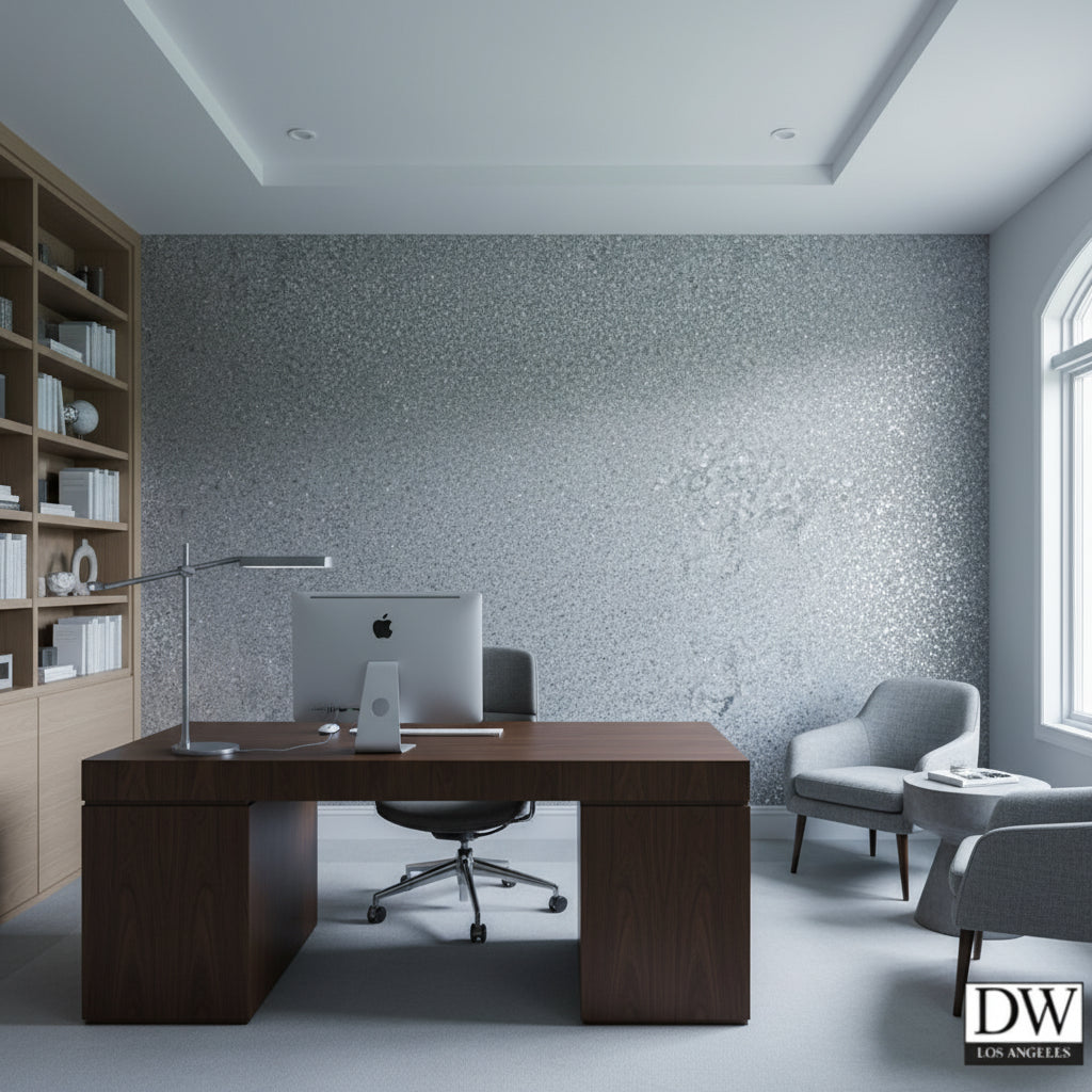 Moroccan Silver Mica | Hollywood Wallcoverings view 4