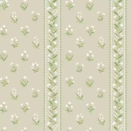 Petit Dapuri Stripe 04 - Green Wallcovering (main)