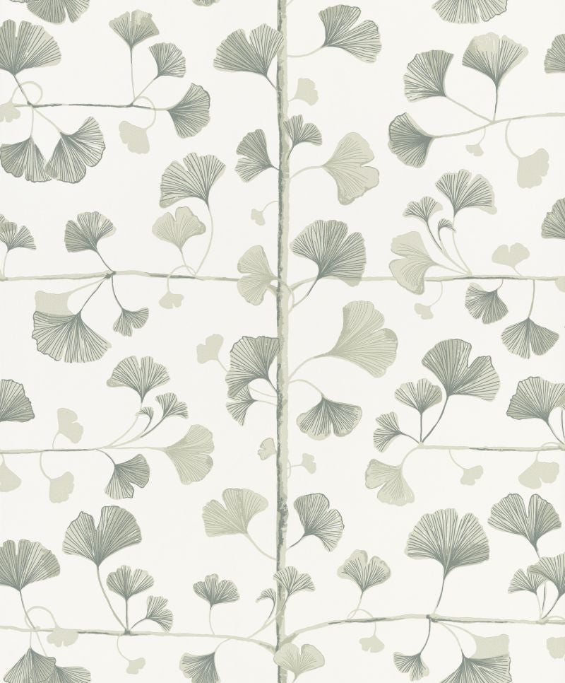 Ginkgo light green Sample Wallcovering (main)