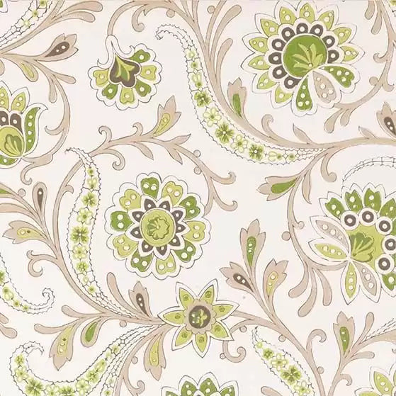 Baville 04 - Green Wallcovering (main)