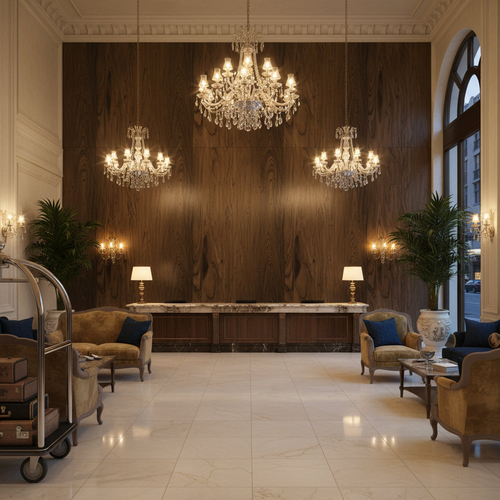 Biscay Bay Coffee Wood Grain | Hollywood Wallcoverings view 3