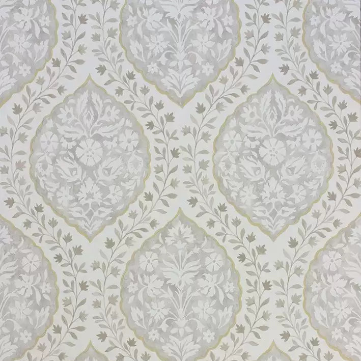 Marguerite Damask 02 - Grey Wallcovering (main)