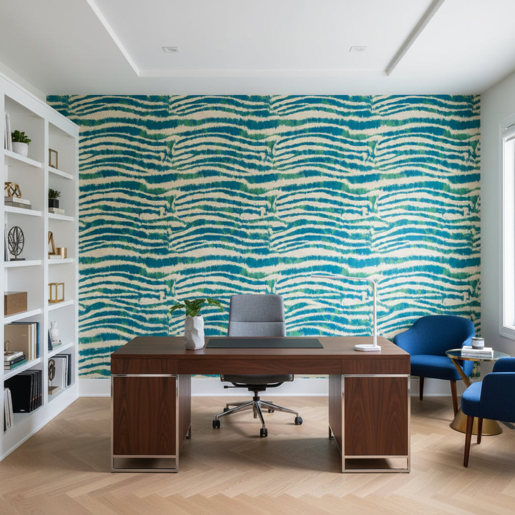 Labasa Marine Zebra | Hollywood Wallcoverings view 4