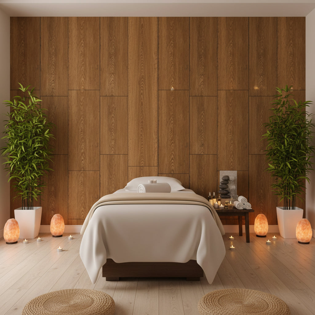 Biscay Bay Rustic Wood Grain | Hollywood Wallcoverings view 4