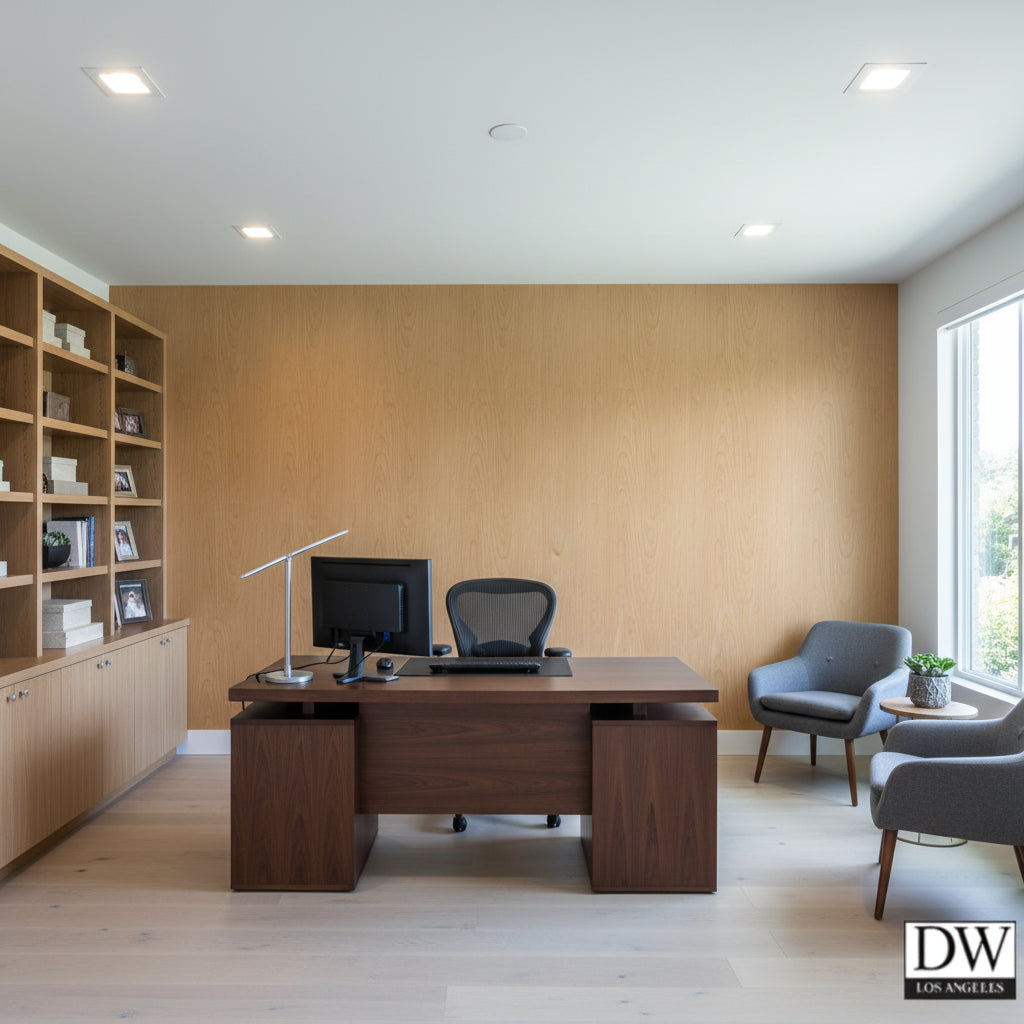Biscay Bay Medium Wood Grain | Hollywood Wallcoverings view 4