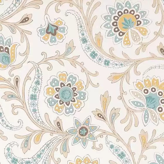 Baville 03 - Blue Wallcovering (main)