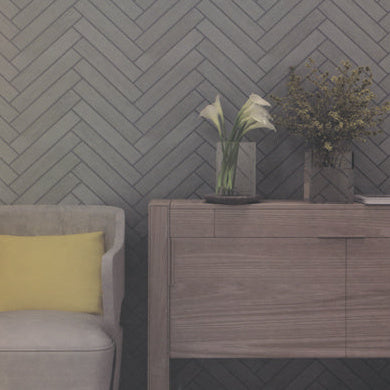 Palazzo Lane - Wood & Metal Chevron | Hollywood Wallcoverings (main)