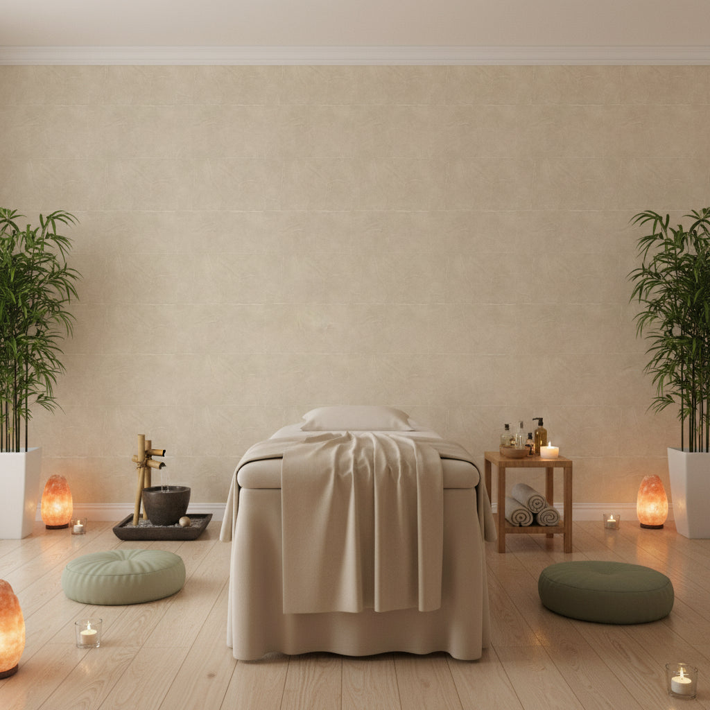 Faux Leaf Squares | Hollywood Wallcoverings view 4