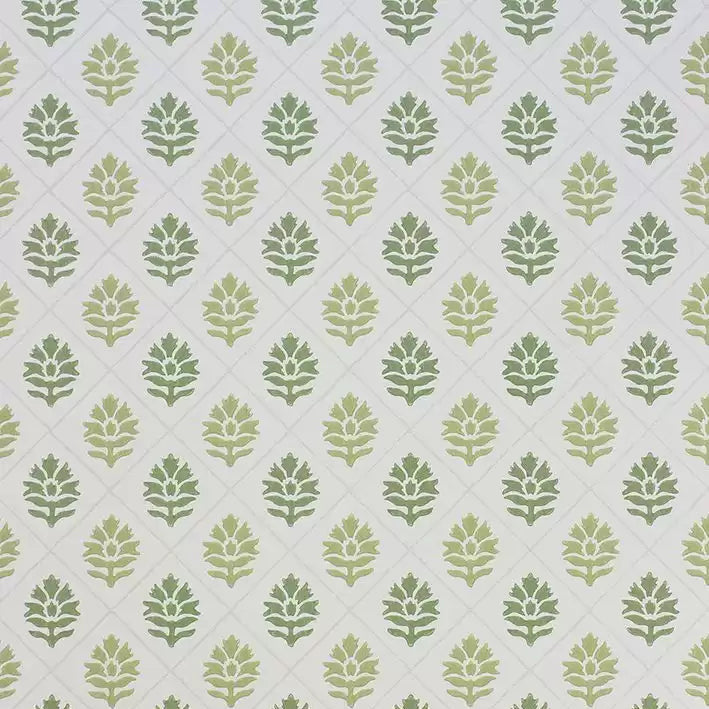 Camille 02 - Green Wallcovering (main)