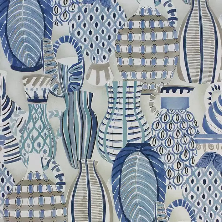 Collioure 04 - Blue Wallcovering (main)