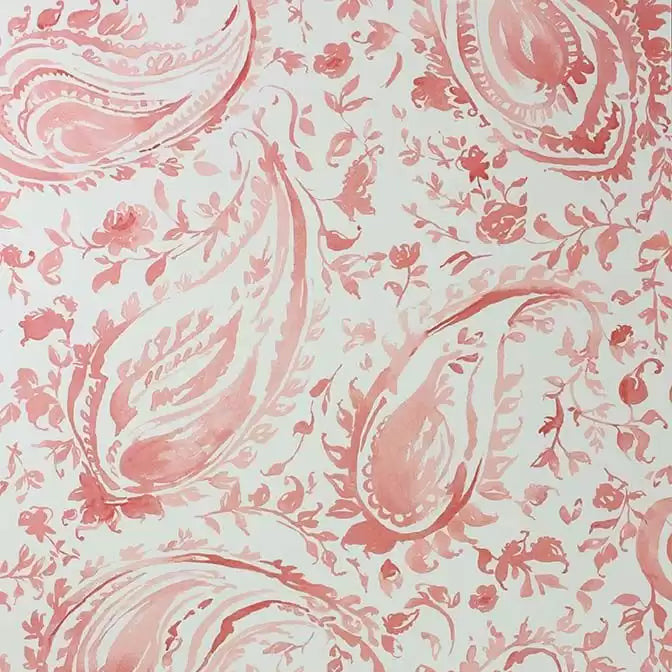 Pamir 06 - Coral Pink Wallcovering (main)