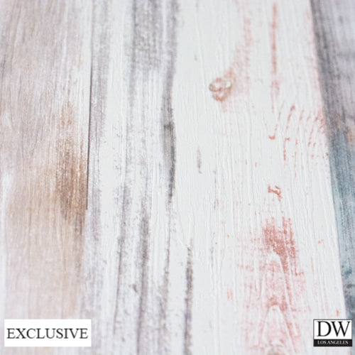 Bosa Marina Rustic Painted Wood Graid | Hollywood Wallcoverings (main)