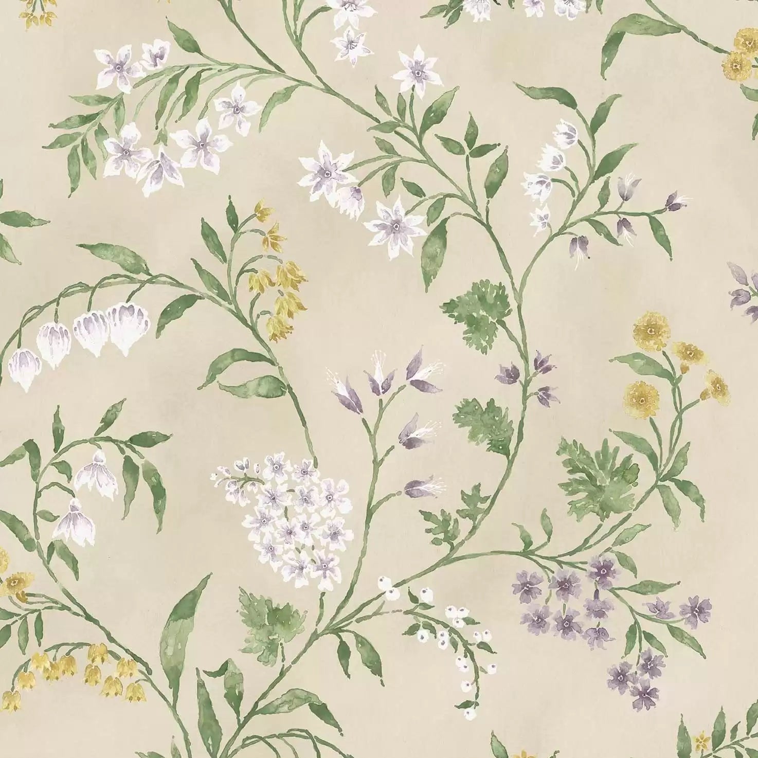 Almora 02 - Green Wallcovering (main)