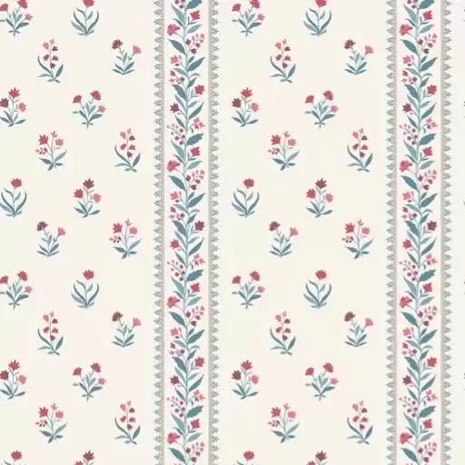 Petit Dapuri Stripe 01 - Green Wallcovering (main)