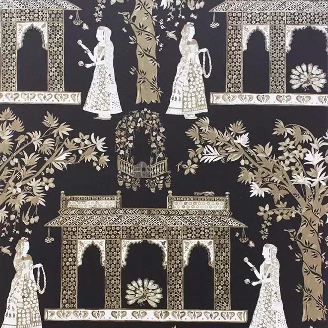 Pavilion Garden 04 - Onyx Wallcovering (main)