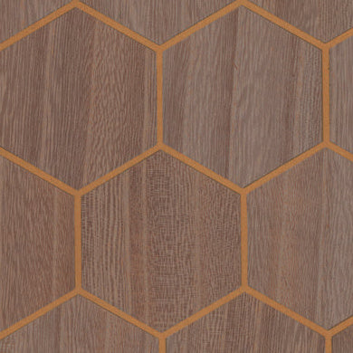 Highlands Honeycomb Wood Weave | Hollywood Wallcoverings (main)