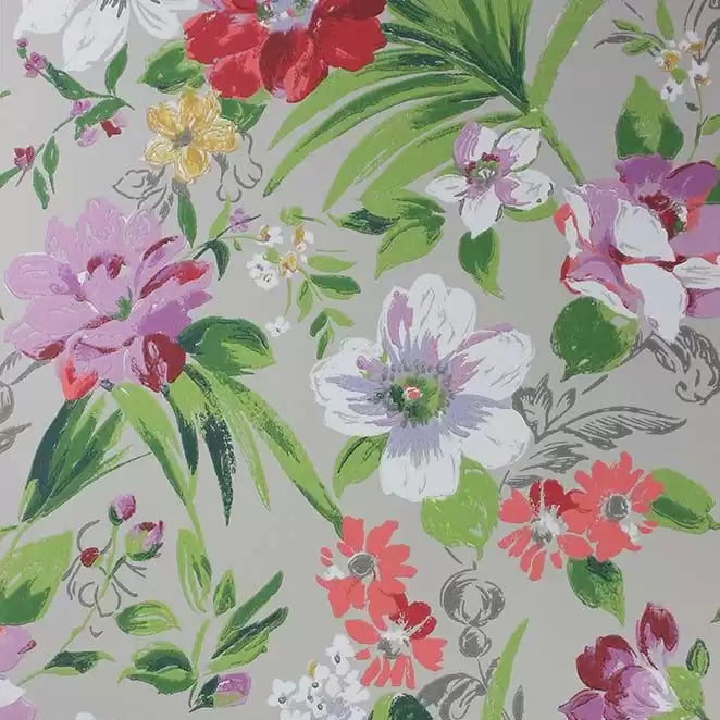 Rosslyn 01 - Neutral Gray Wallcovering (main)