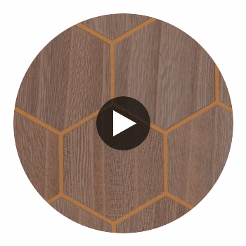 Highlands Honeycomb Wood Weave | Hollywood Wallcoverings view 2