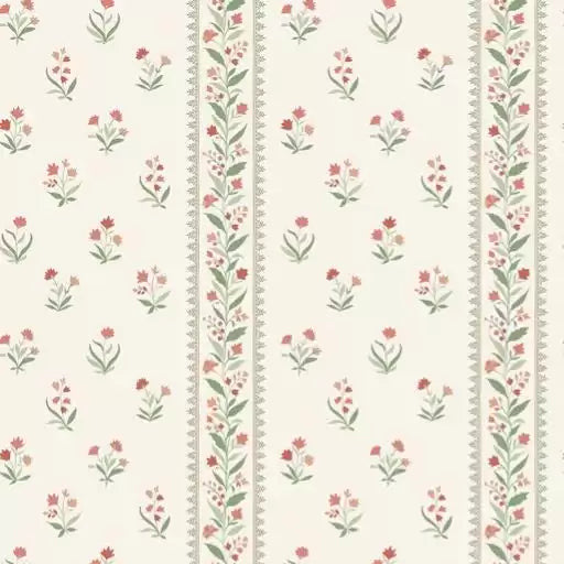 Petit Dapuri Stripe 02 - Green Wallcovering (main)