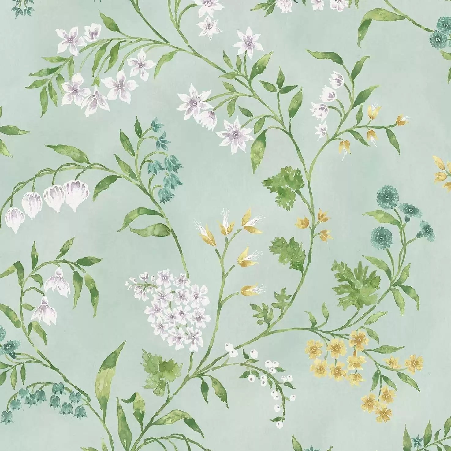 Almora 05 - Seafoam Green Wallcovering (main)