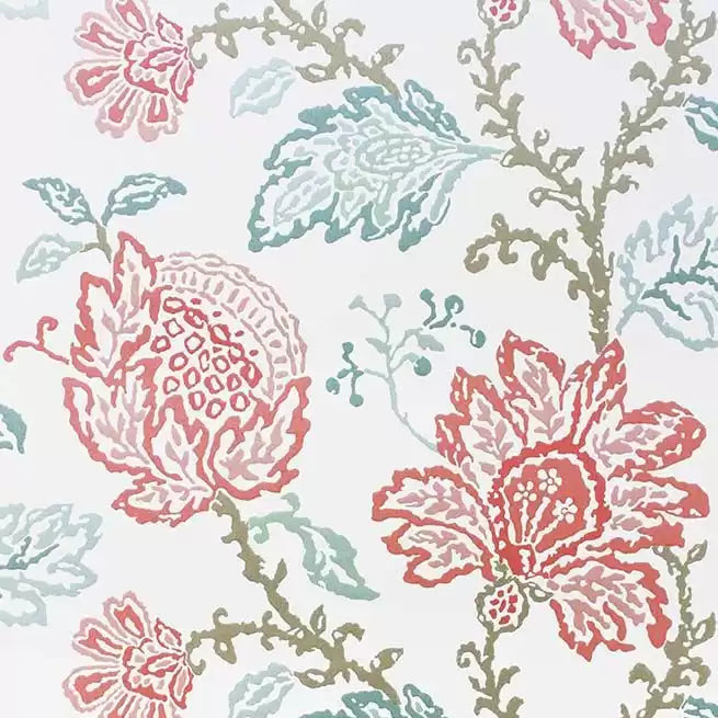 Coromandel 02 - Coral Pink Wallcovering (main)