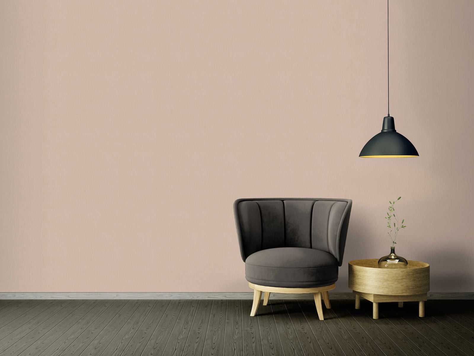 I Love Baroque Medusa Stripe White Linen Wallcovering (main)