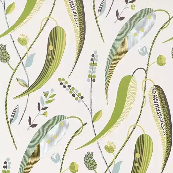 Colbert 04 - Chartreuse Green Wallcovering (main)