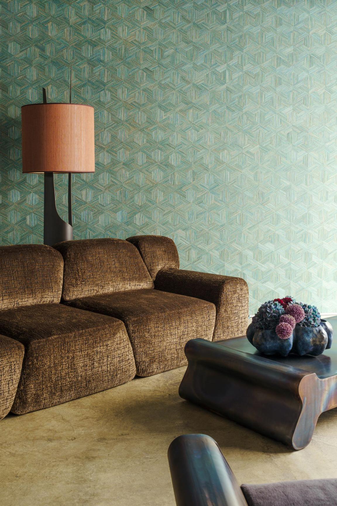 Sesame Contemporary Embossed Durable | Hollywood Wallcoverings view 3