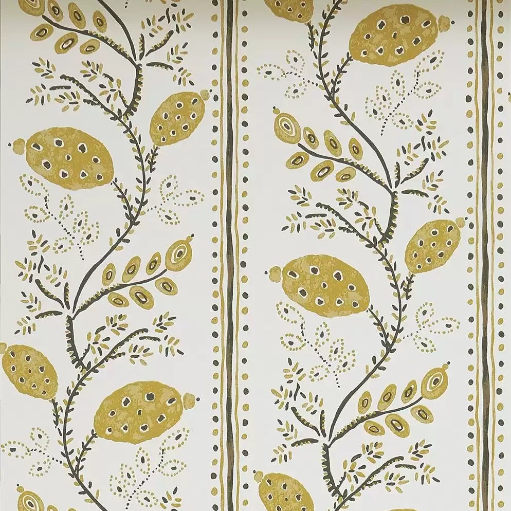 Pomegranate Trail 04 - Chartreuse Wallcovering (main)