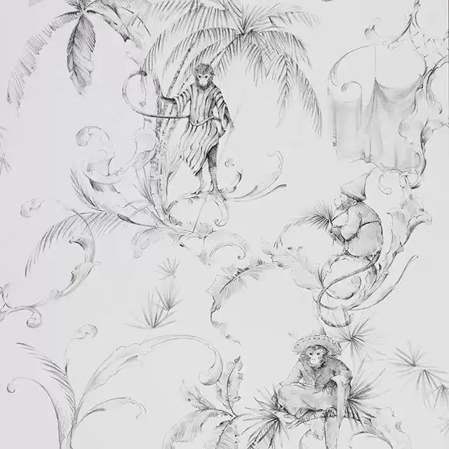 Barbary Toile 05 - Off-White Wallcovering (main)