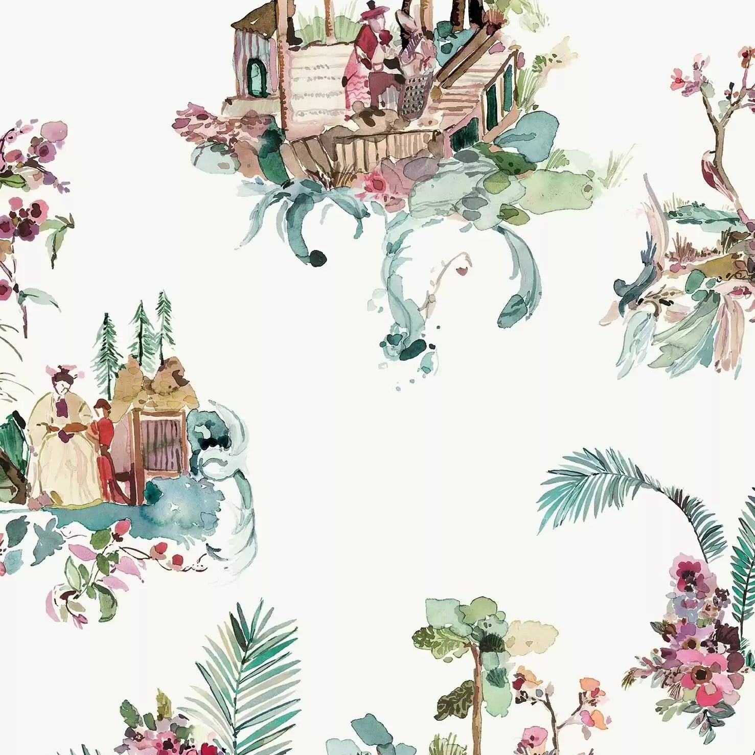 Toile Chinoise 01 - Brown Wallcovering (main)